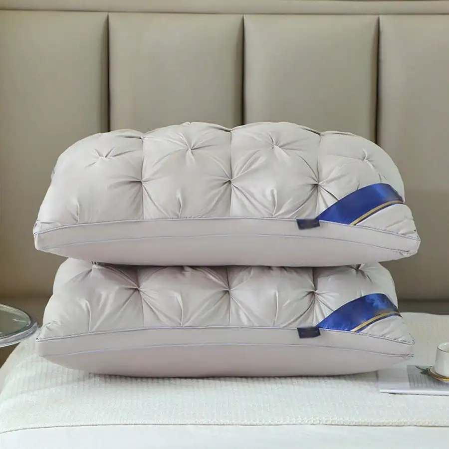 مجموعة وسائد كوين مكونة من 2، مجموعة وسائد كوين داعمة ناعمة مكونة من 2، مجموعة وسائد سرير كوين قياسية/مجموعة وسائد من 2، بديل سفلي