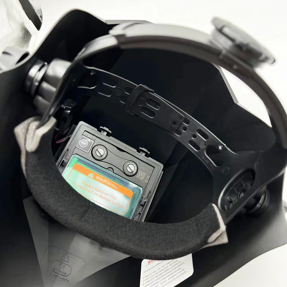 Auto Verdunkelung Helm Einstellbar Palette MIG MMA Elektrische Schweißen Maske Helme Schweißen Objektiv Caps für Schweißen Maschine Professionelle