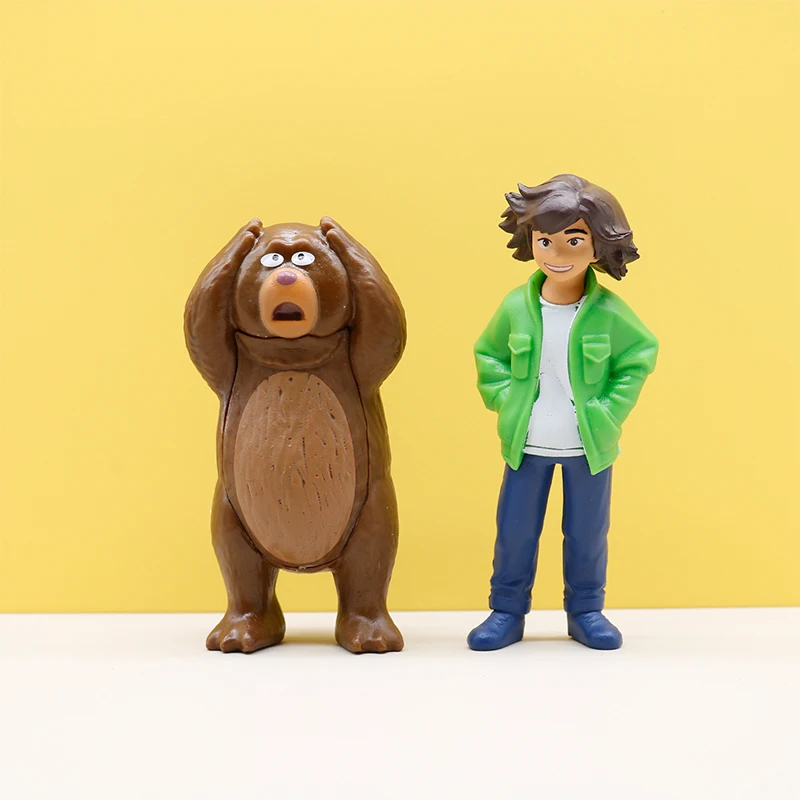 アニメフィギュア ビーバー変身 8個入り ハンドヘルド周囲景観人形モデル ブラインドボックスとバッグ 取り外し可能な楽しいおもちゃ