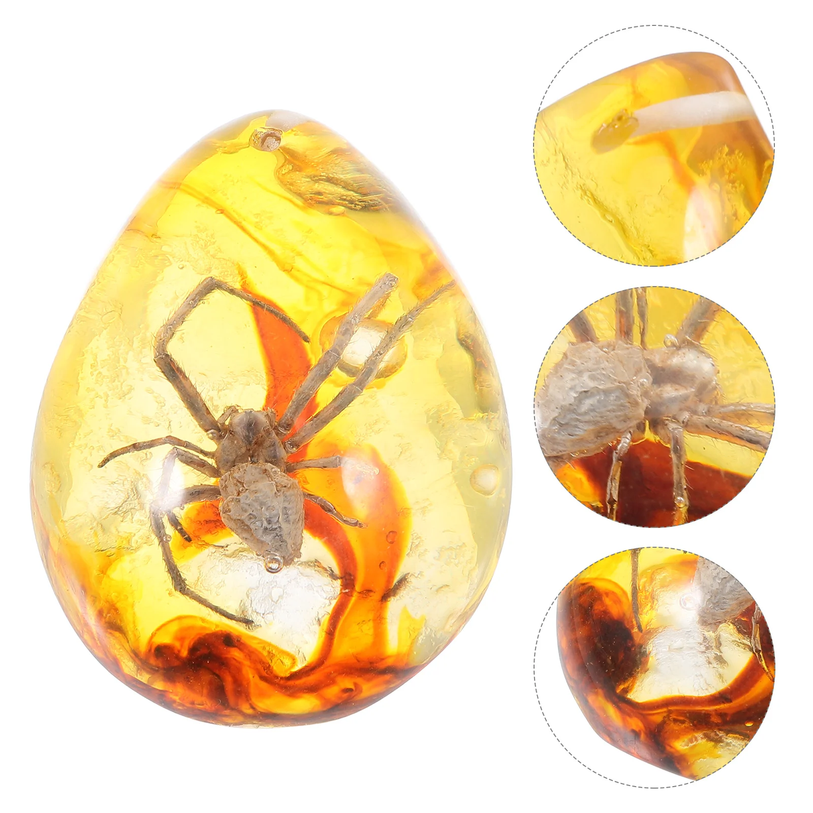 Spider Amber Beeswax Specimen Resin Decorations Decorative Crafts Pendants Desktop 550X420X240CM Yellow Shaped