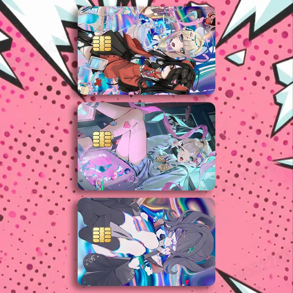 

Needy G-Girl Overdose Holographic Laser Shinny Film Skin Cover Sticker for Debit Credit Card Bank Card