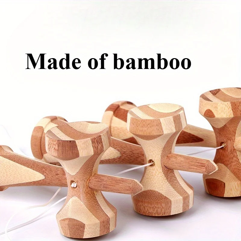 Kendamas Bambus DU Paint Outdoor Multifunktionaler Geschicklichkeitsball, Zaunreit- und Fangtrainingsball für Handkoordination – Detail 1
