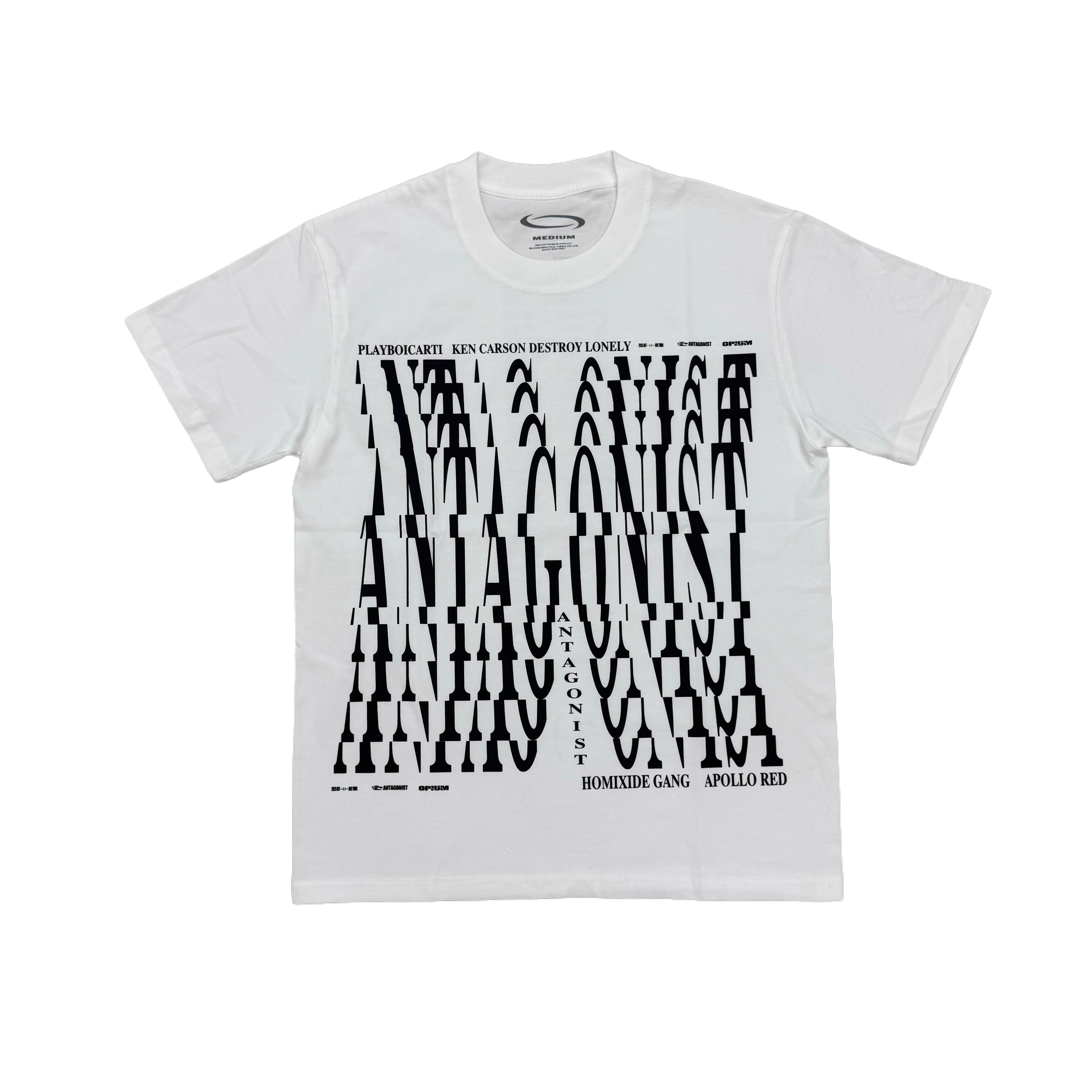 

New Men Antagonist 2.0 Tour merch Playboi Carti T Shirts T-Shirt Hip Hop Skateboard Street Cotton T-Shirts Tee Top US size E131