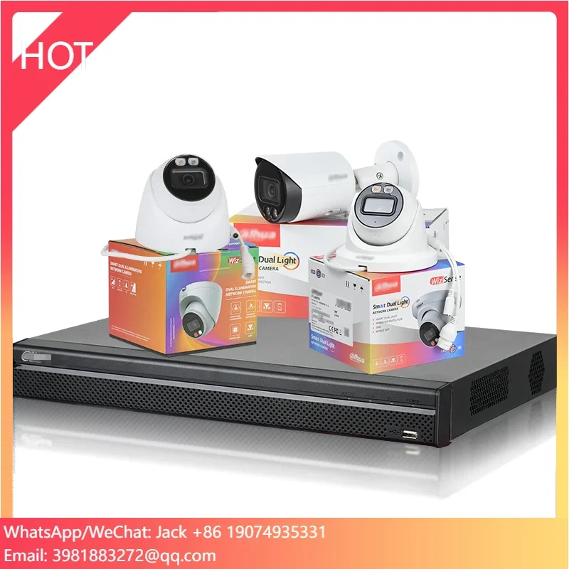 4MP 8MP برج رصاصة كشف الحركة الأمن CCTV كاميرا شبكة مراقبة 4K الذكية المزدوجة ضوء Poe Ip كاميرا
