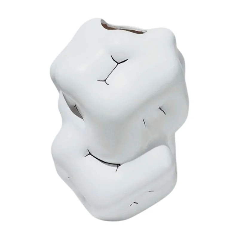 

ABFI Современная простая ваза из смолы, округлая художественная ваза для цветов, ваза, мягкое украшение