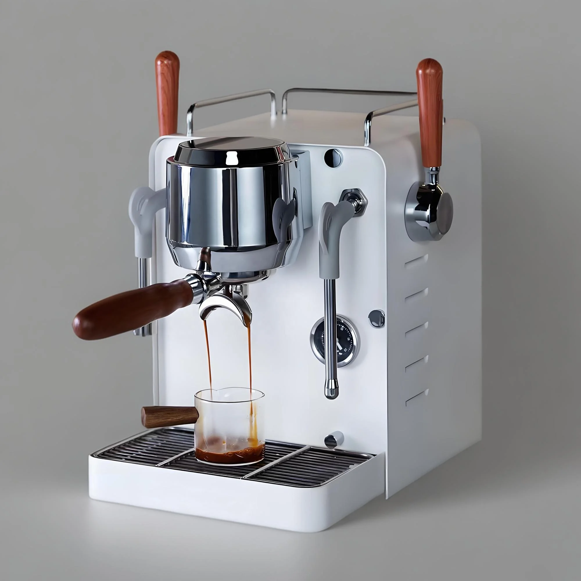 58mm Extraction System Pressure Gauge Semi Automatic Household Coffe Cafe Cafeteras Coffee Maker Espresso Machine