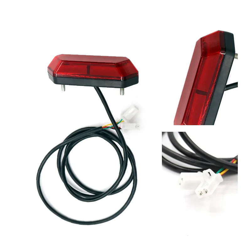 Brake Light Signal LED Rear Tail 48V Light With Bracket Night Safety Taillight For Small Citycoco Electric Scooter accessories