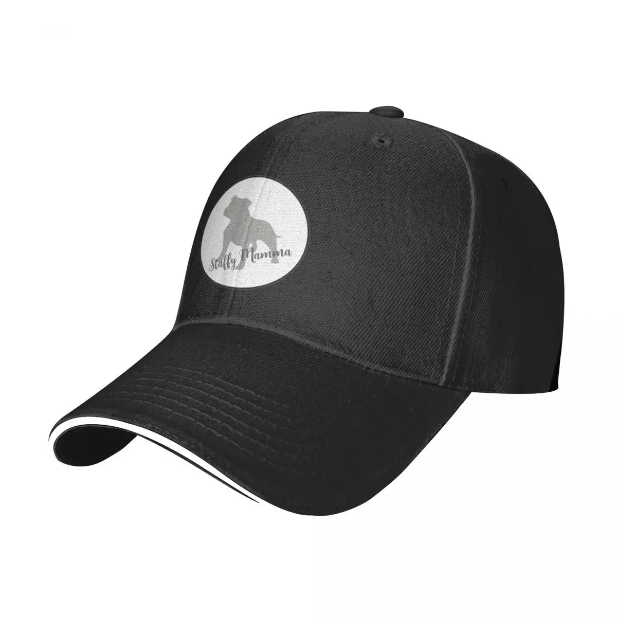 

Staffy Mamma- Grey Baseball Cap Beach Outing derby hat Hat Man For The Sun Baseball Men Women's