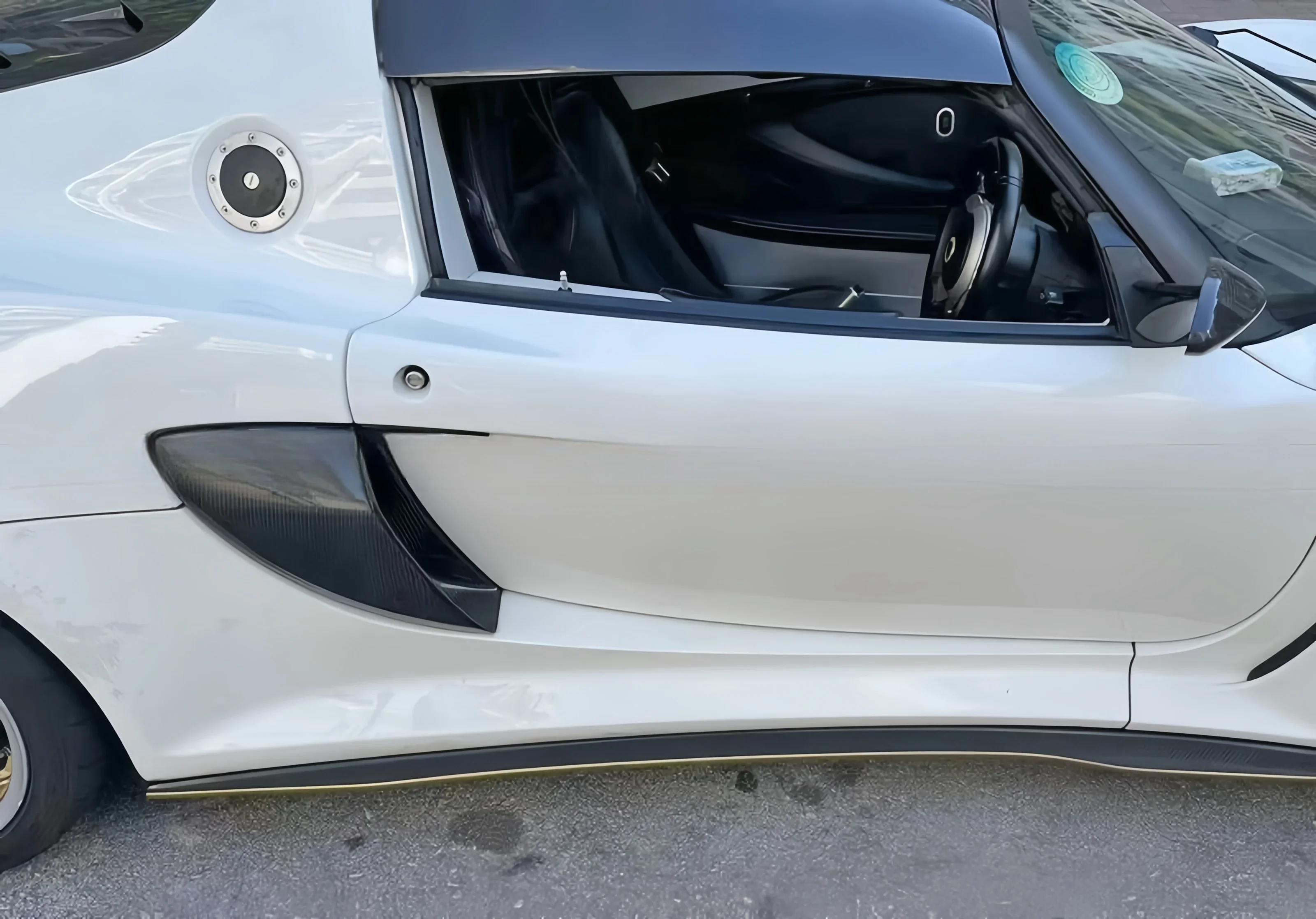 Compatible With Lotus Exige V6 Cup Carbon Fibre Mods, Side Scoop Small Surrounds, Side Skirt Floors