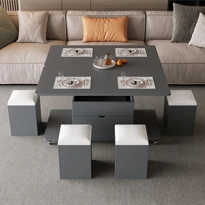

Organizer Nordic Coffee Table Simple Magazine Floor Unique Coffee Table Square Folding Mesas De Centro Para Sala Home Furniture