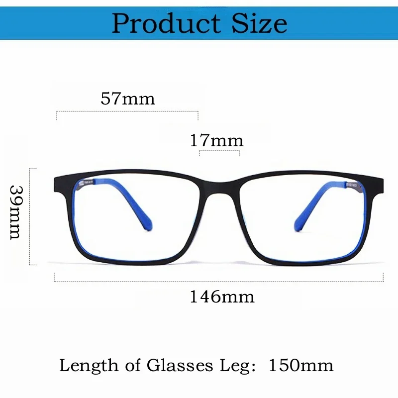 OLLYMURS Сверхлегкие удобные очки по рецепту TR90, оправа для очков с большим лицом, квадратные оптические очки из чистого титана для мужчин 8838
