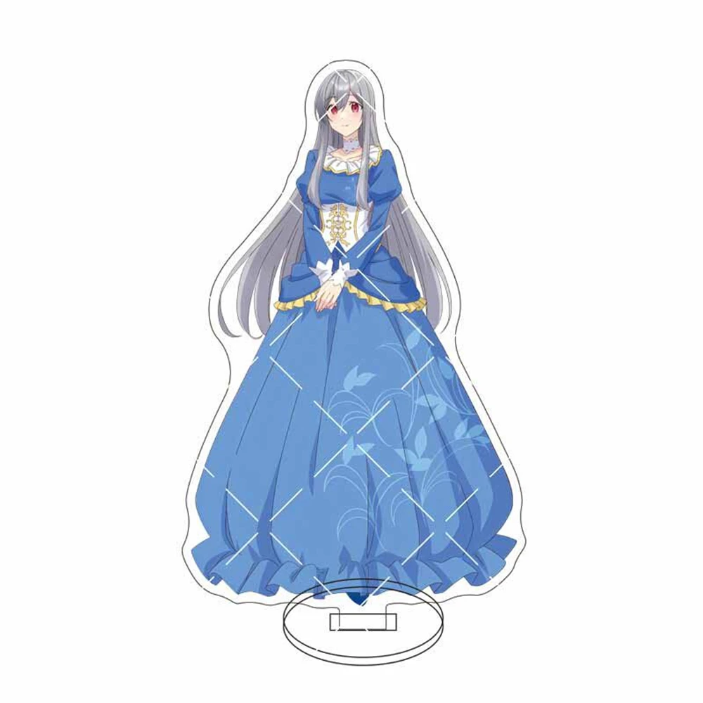 15cm Anime The Oblivious Saint Can't Contain Her Power Keychain Acrylic Stand Model Figure Cosplay Character Gifts Decoration