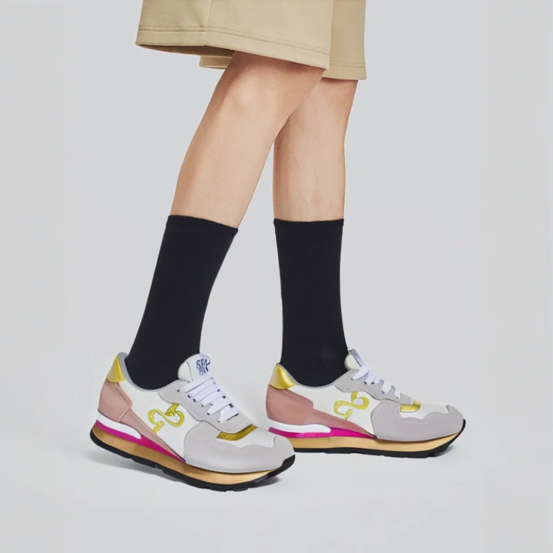OPP Women Shoes Casual Sneakers High-end 9760 Genuine Leather Sports Sneakers Balance Fashion Luxury Designer Shoes