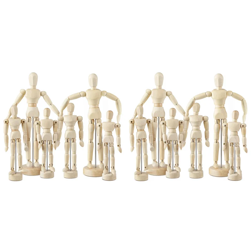 12-pcs-artist-mannequin-model-wooden-manikin-drawing-moveable-figure-model-with-stand-flexible-jointed-mannequin-[a04i]