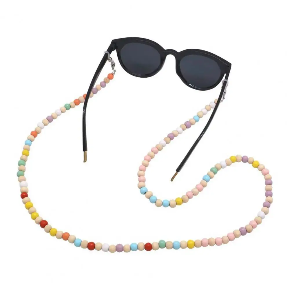 JOLanyard-Porte-Danemark ge Rétractable en Bois Coloré, Lanière Perlée pour Enseignant, Équipement pour Éducateurs