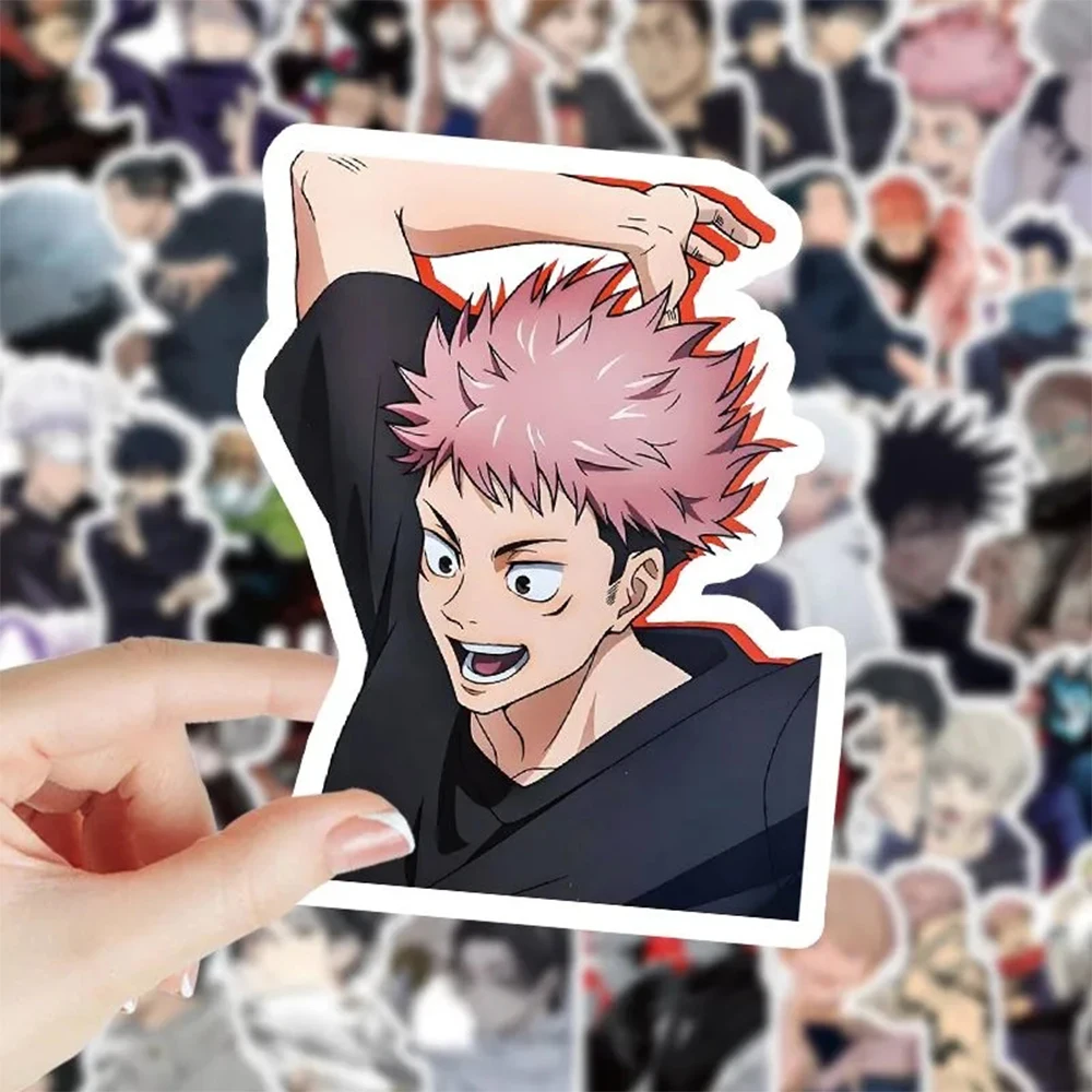 10/30/50/100pcs Japan Anime Jujutsu Kaisen Stickers for Laptop Skateboard Car Motorcycle Waterproof Cartoon Graffiti Sticker Toy