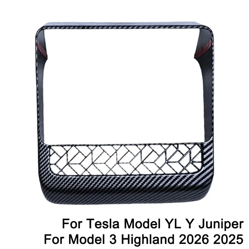 Für Tesla Model YL Y Juniper Model 3 Highland 2026 2025 Rücksitz-Bildschirmschutz Lüftungsgitter AC-Abdeckung Dekor-Modifikationsteile – Detail 4