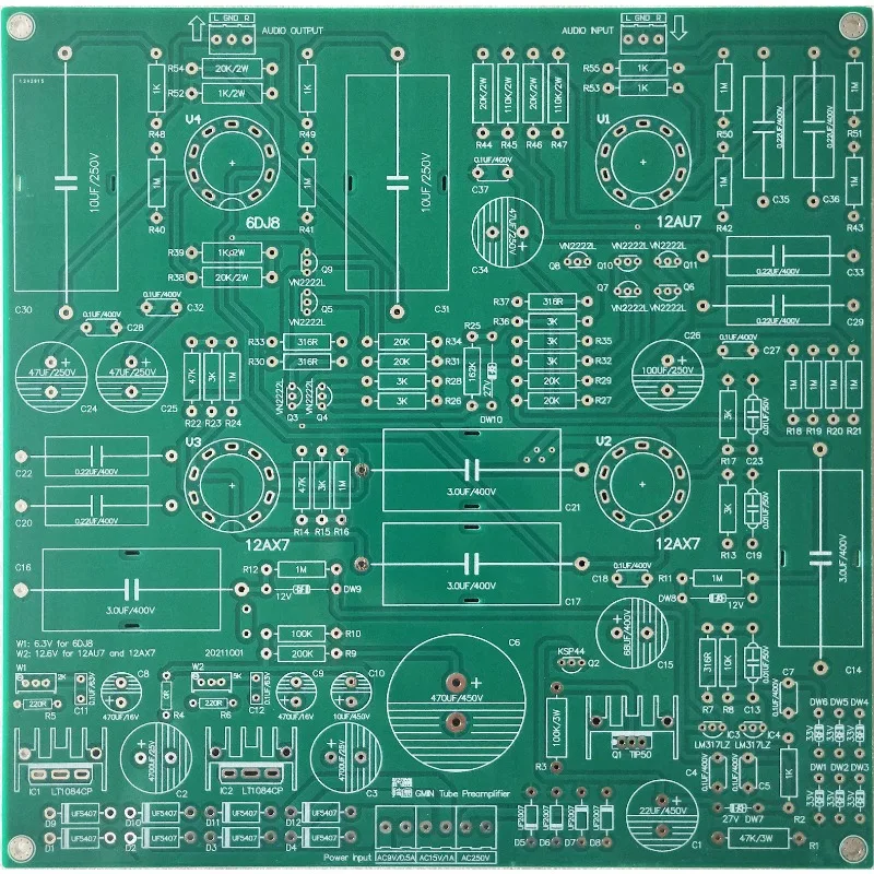 GMIN imitation Elvis CAT SL1 line, tube front empty plate finished plate (4 tube version)