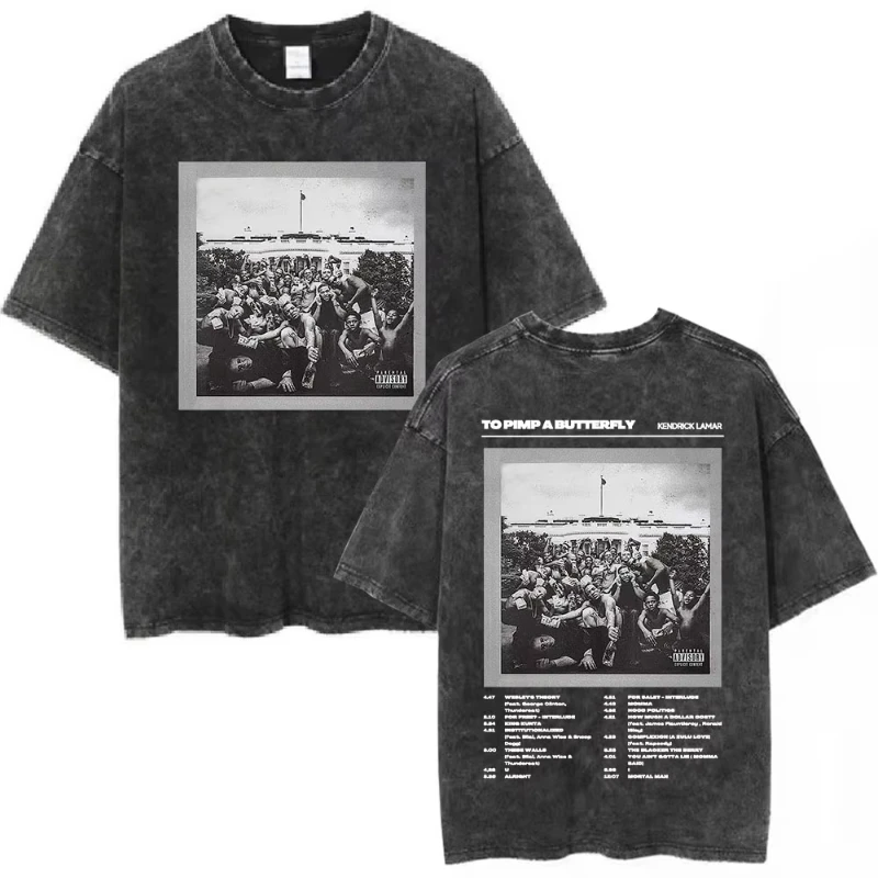 

Рэпер Kendrick Lamar To Pimp A Butterfly Графическая футболка Женская уличная одежда в стиле хип-хоп Футболки унисекс Футболки большого размера