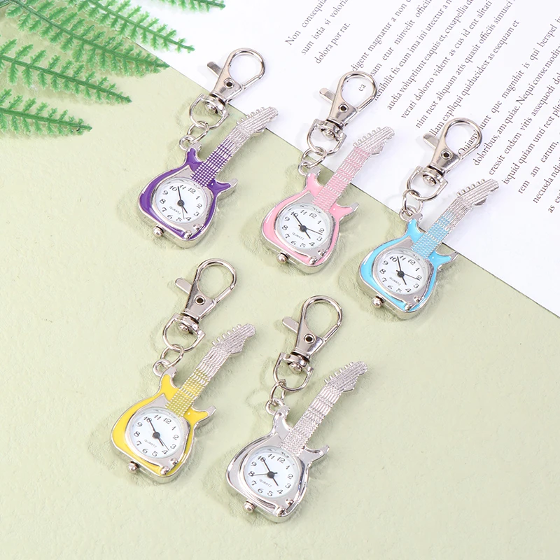 Lovely Fashion Pocket Pendant Key Ring Clock Creative Quartz Watch Hanging