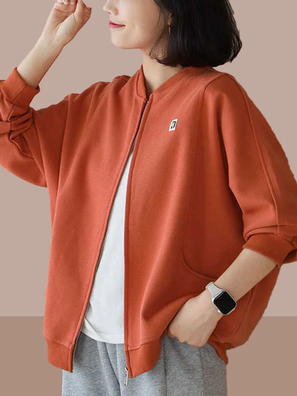 

Повседневный спортивный кардиган-свитшот для женщин среднего возраста, весна-осень 2026, большие размеры, свободный крой, модная короткая куртка