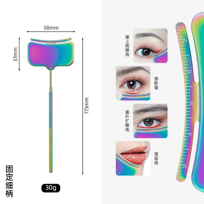 Miroir de mascara en acier inoxydable, lentille de beauté avec échelle, carré, miroir d'inspection, assistant de cils, outil de beauté, 100 pièces