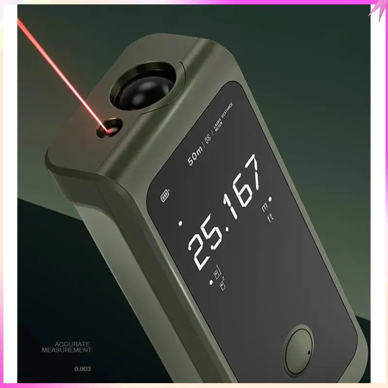 B68C الذكية قياس الليزر Rangefinder 50 متر LED عرض ذكي شريط ليزر رقمي أداة قياس قابلة للشحن ليزر حاكم
