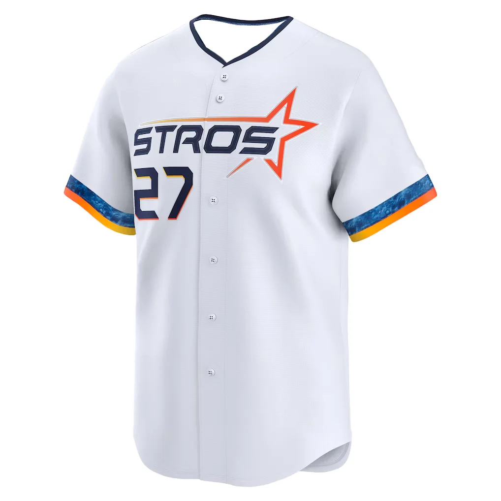 

Новый мужской бейсбольный трикотаж NO27 Altuve City Connect Limited Player Джерси Спортивная одежда на открытом воздухе Летние повседневные футболки для тренировок