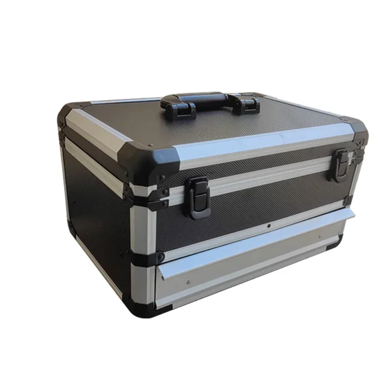 

Aluminum Case Tool Box With Drawers Portable Multi Tool Storage Case For tools Electric Suitcase Equipment Tools Organizer Box