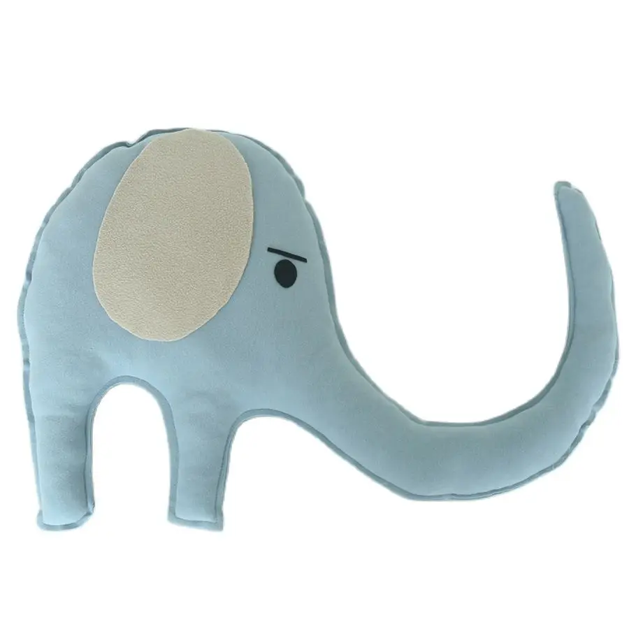 Juguetes de peluche de elefante para recién nacido, regalos de bebé hechos a mano, tela súper suave rellena, tomar fotos mientras está tumbado, juguetes de maletero de elefante