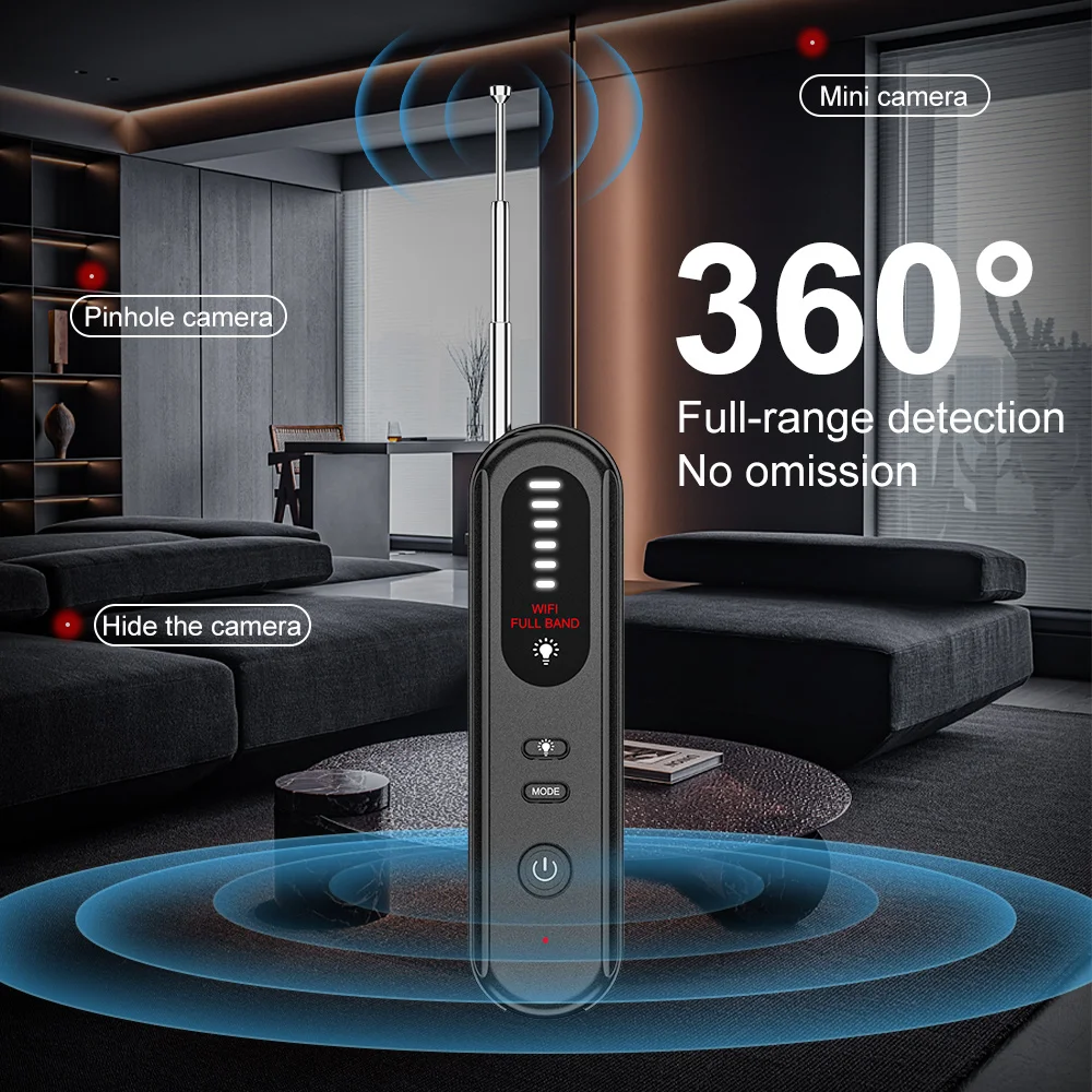 Verborgen Camera Detectoren Mini Anti-Spy Camera Detector Tracker Smart Home Rf Signaal Scanner Apparaat Voor Hotel Appartement