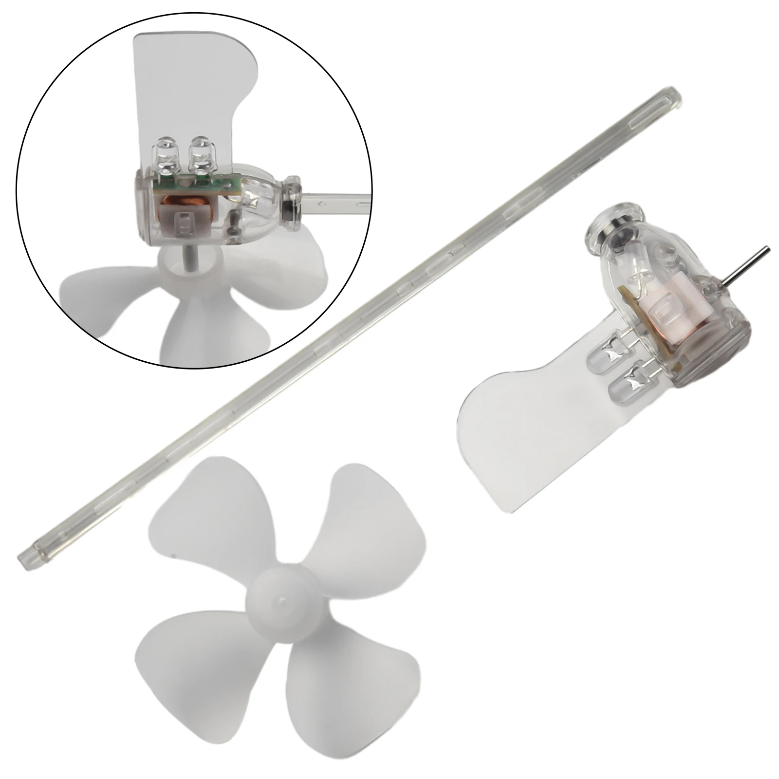 Smallest Wind Turbines Generator LED Teaching Tools Sample Template Model Hot Power Generation Will Light The LED Parts DIY