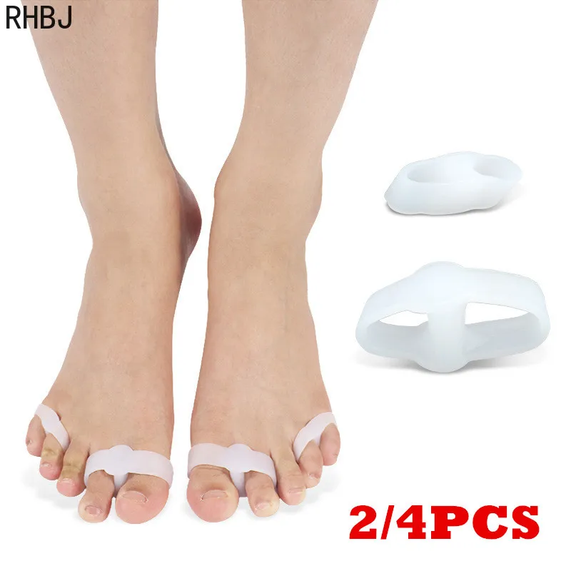 

2/4PCS Foot Care Tool Silicone Toe Spreader Separator Bunion Hallux Valgus Corrector Thumb Big/small Toe Correction Straightener