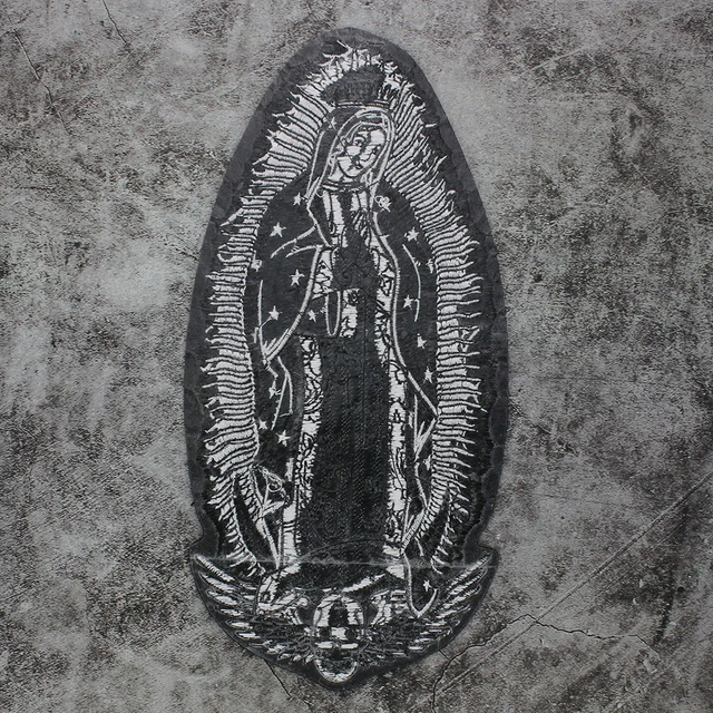 Parches bordados de Nuestra Senora de Guadalupe insignias de hierro del catolicismo mexicano para ropa chaqueta