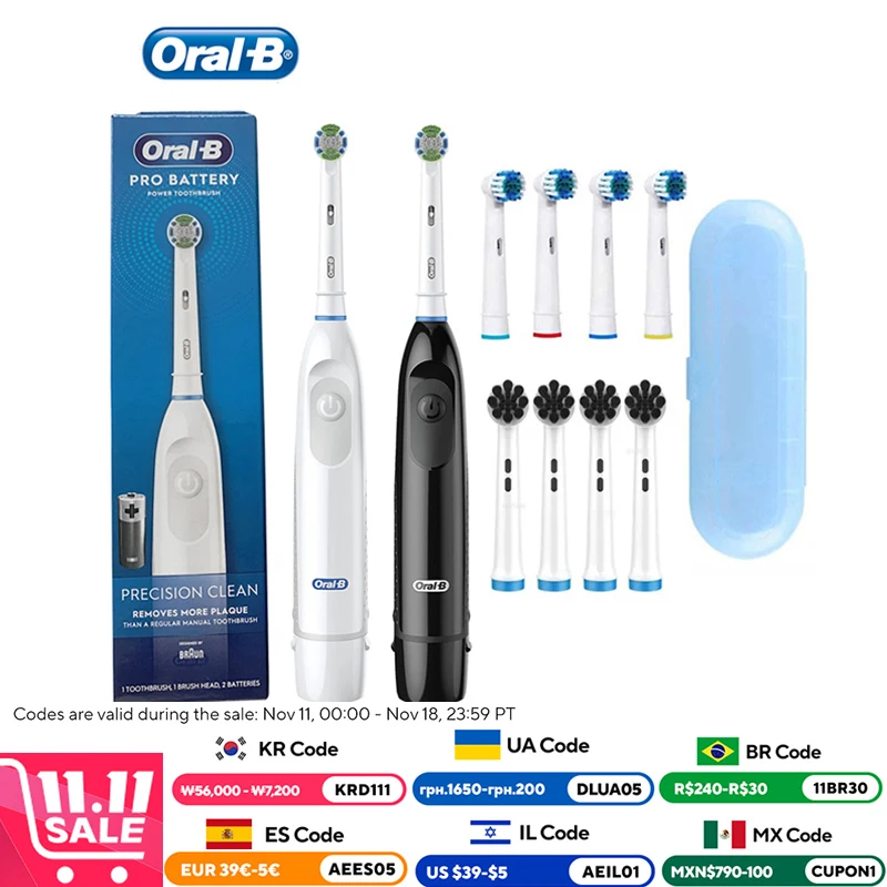 Oral B cepillo de dientes eléctrico 5010 rotación dientes limpios cepillo de dientes para adultos cepillo de dientes eléctrico limpio de precisión