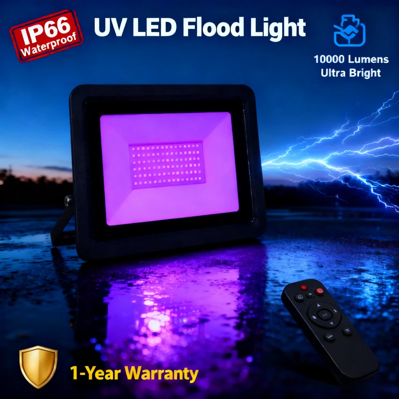 ضوء الفيضانات الأرجواني LED رفيع للغاية مقاوم للماء من الألومنيوم المصبوب USB معالجة ضوء كشاف ضوء الأشعة فوق البنفسجية الفلورسنت للحفلات #1