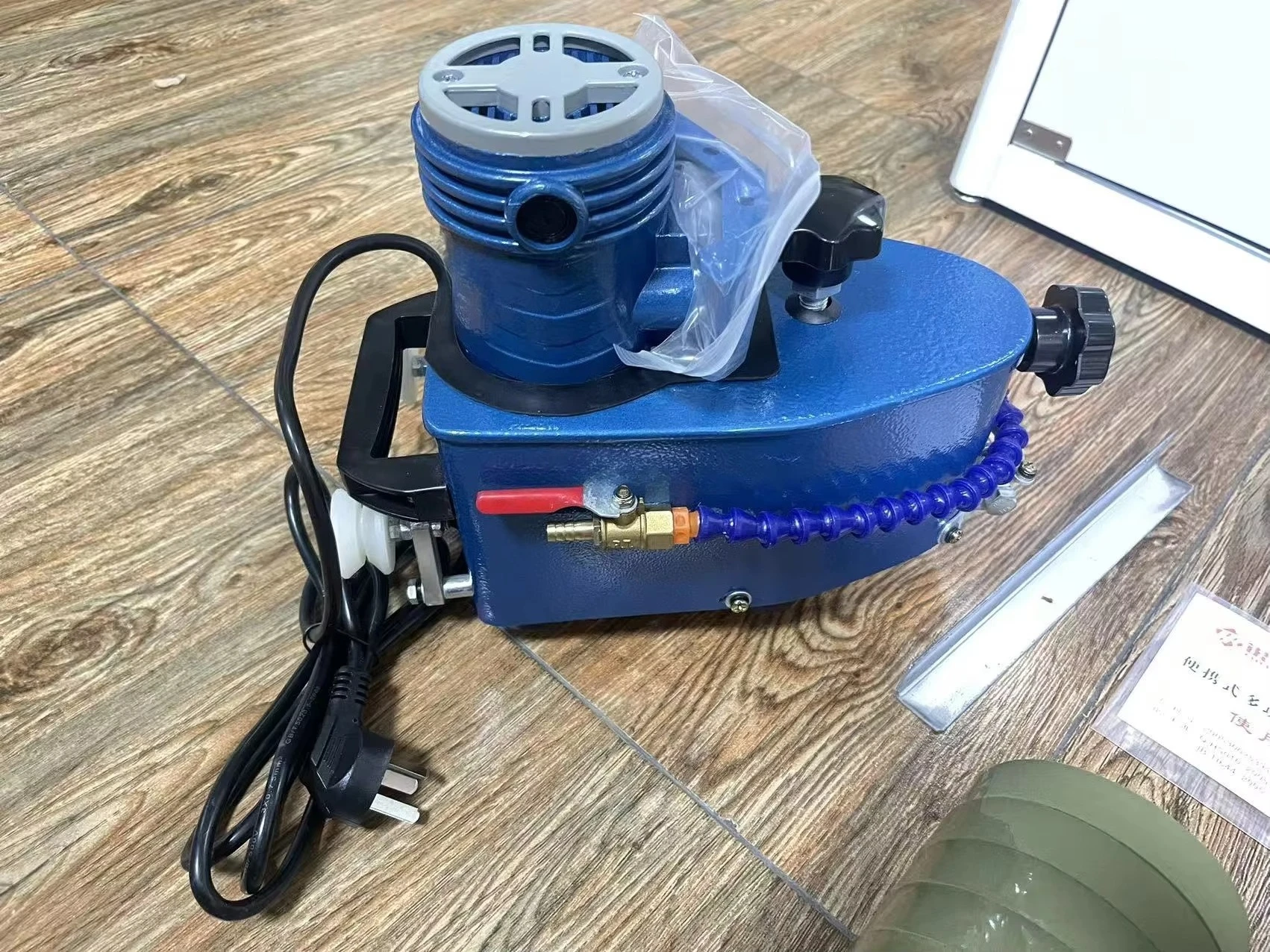 Mini Single Motor Glass Manual Edge Grinding Machine Portable Glass Polishing Machine