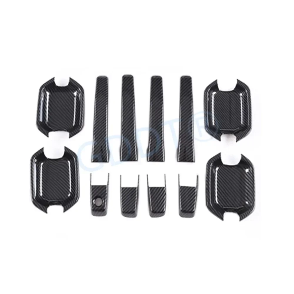 4 or 8 or 12 Pieces Car Door Outside Handles for Pajero V70 V90 V80 V60 Chrome for Montero V97 V73 V87 Door Bowls Carbon Sticker