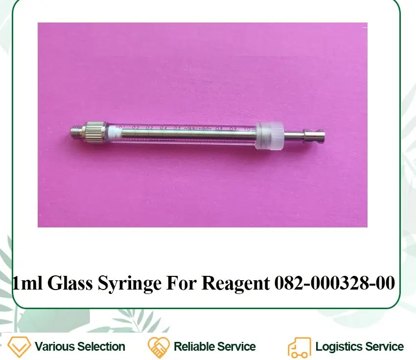 

New 1ml Glass Syringe For Reagent 082-000328-00 for Mindray BS480 BS490 BS600 BS620 BS800 BS820 BS830 BS840 BS830S