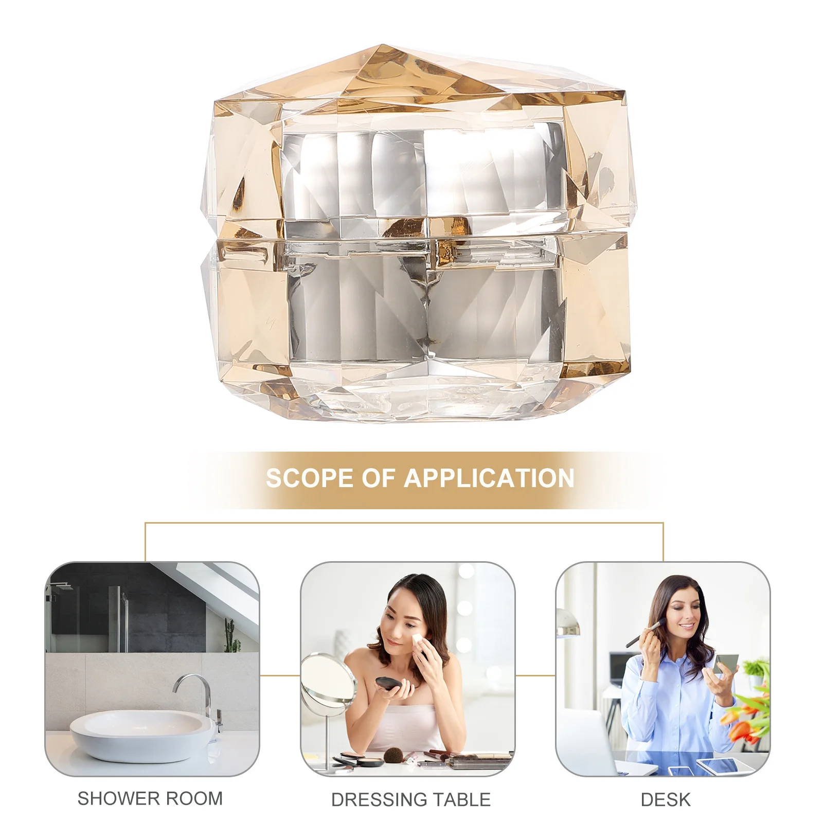 

3pcs Cream Bottles 15G Empty Containers Travel Skincare Jars Filling Boxes Lotion Storage Plastic Packaging