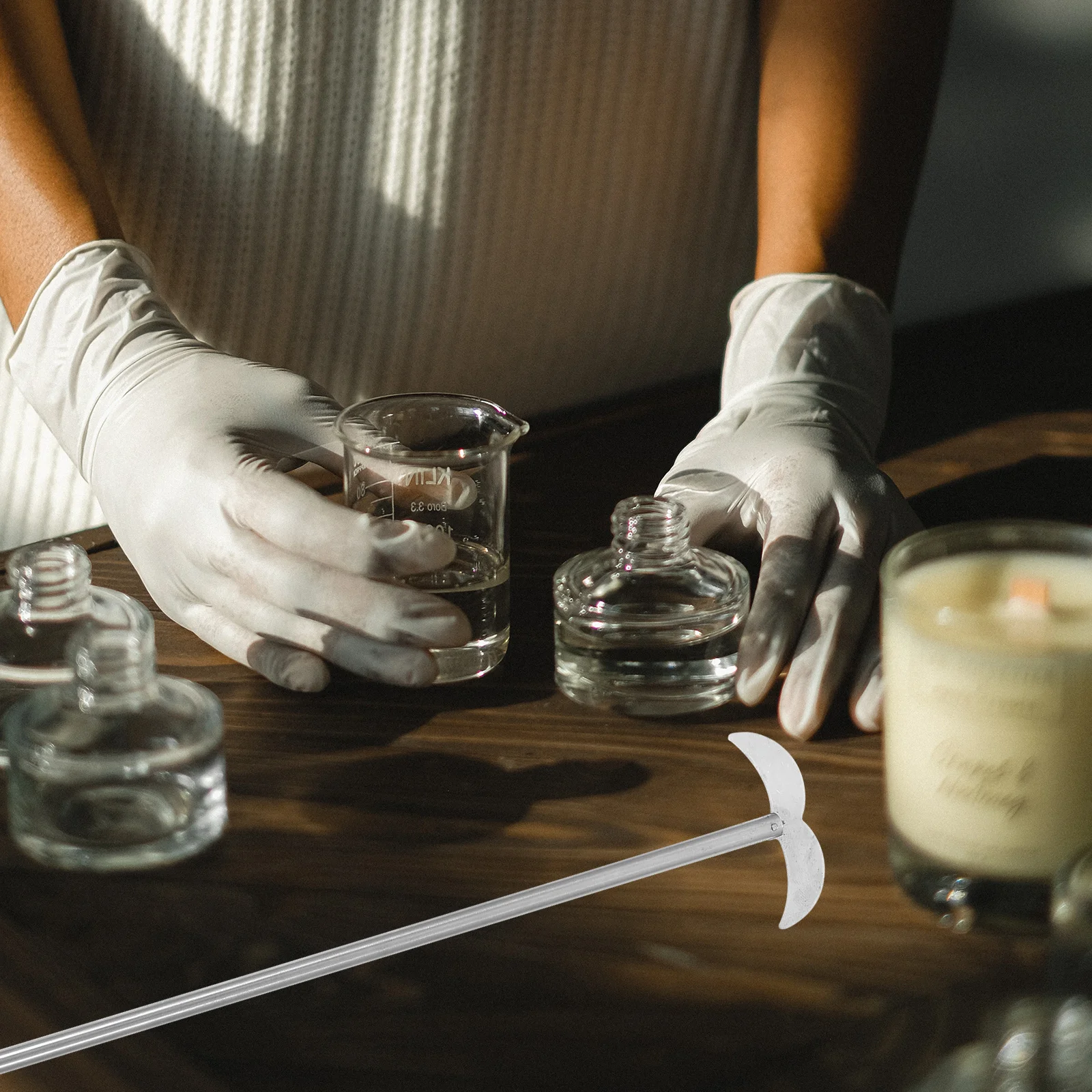 Stainless Steel Stirring Bar 35Cm Long Rod No Noise Vibration Resistant Lab Mixing Tool Chemistry Stirrer Laboratory