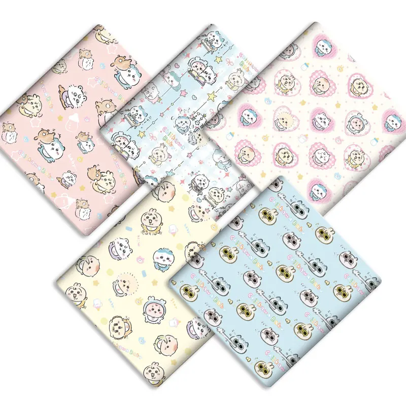 Cartoon fabric 140x50CM cotton fabric Patchwork Tissue Kid Home Textile Sewing Doll Dress Curtain Polyester cotton Fabric