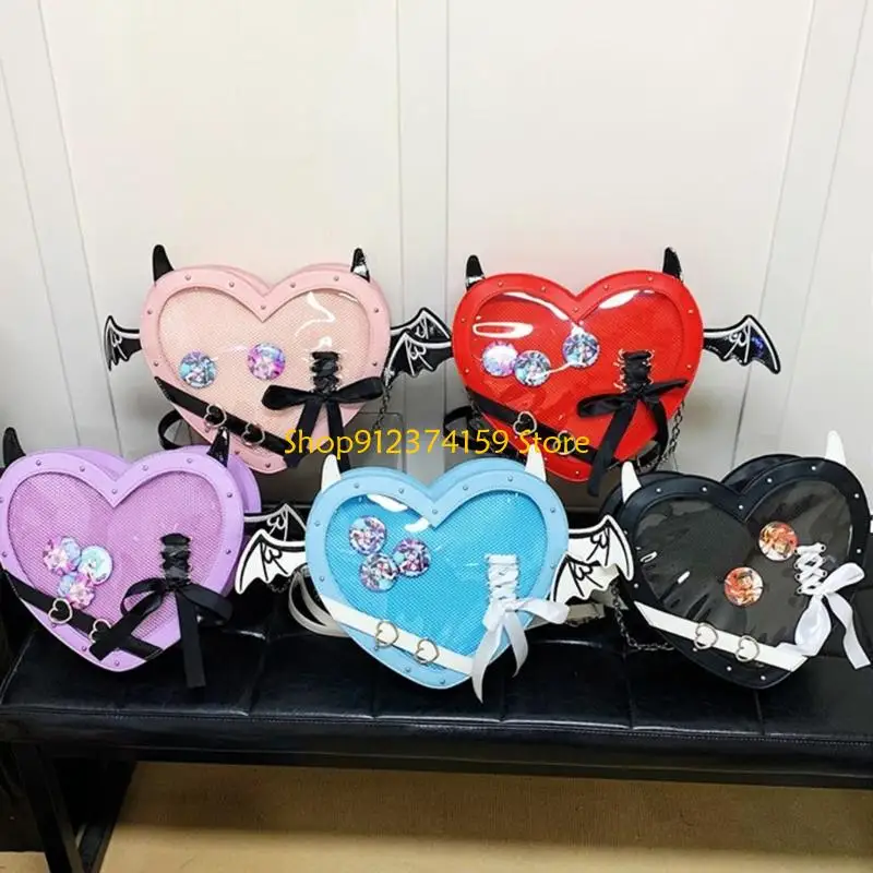 

G5AE Heart Itabag Japanese Crossbody Bag Dating Bag Lovely Shoulder Bag