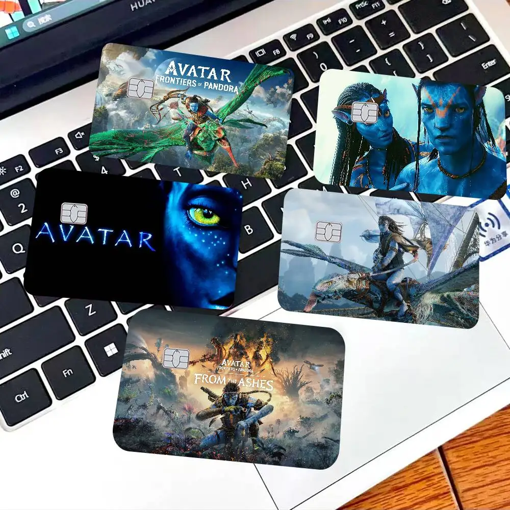 Película épica clásica A-Avatar, pegatina de tarjeta de crédito de débito artesanal, pegatina de fiesta, decoración impermeable, tarjeta con Chip pequeño, pegatina de piel