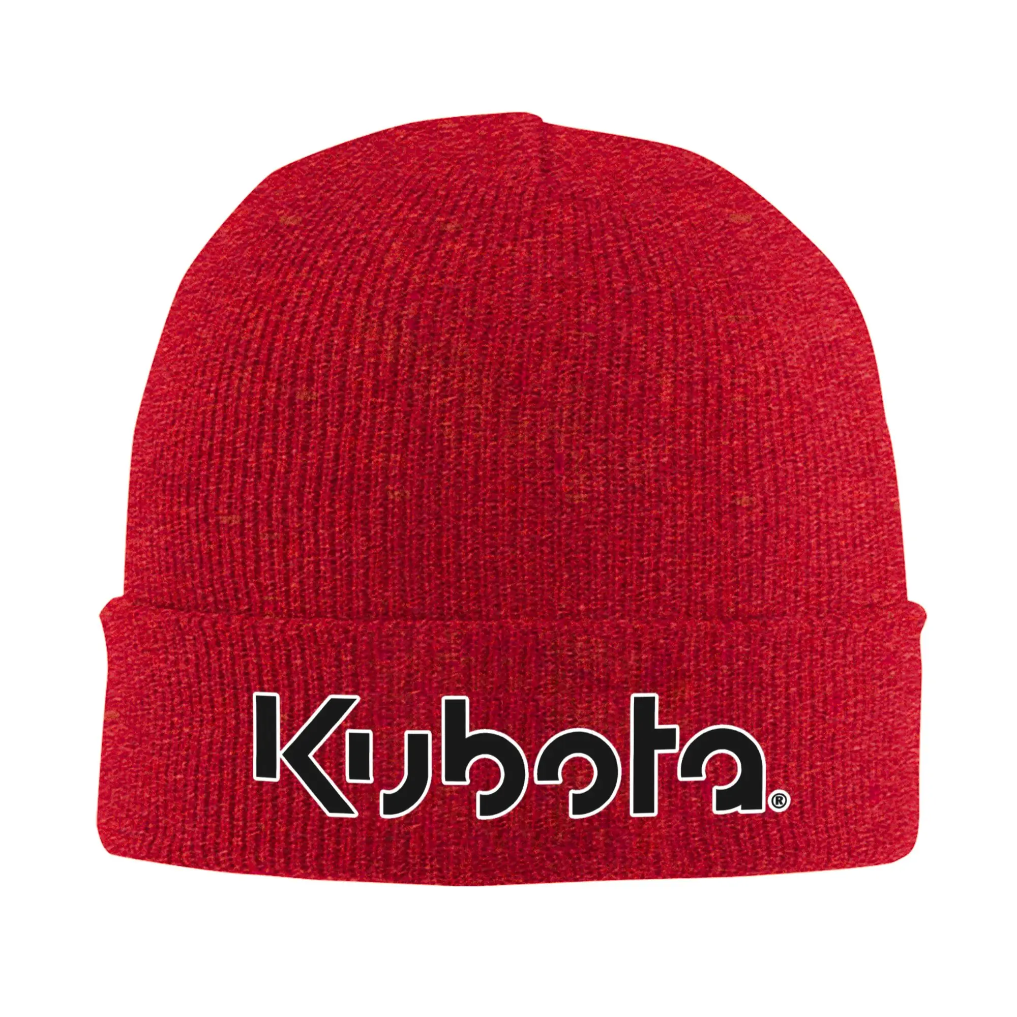 KUBOTA Tractor Black Winter Skullies Beanies Hat Warm Autumn Knitted Hats Bonnet Caps for Women Men
