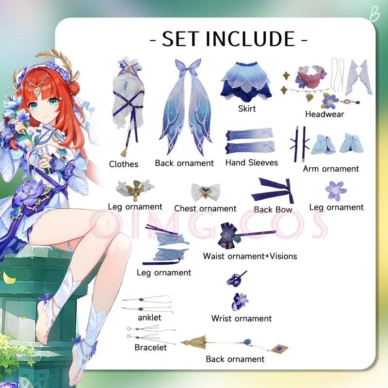 Nilou Cosplay Costume Genshin Impact Carnival Uniform Wig Anime Halloween Costumes Men Game Character Outfits*.1