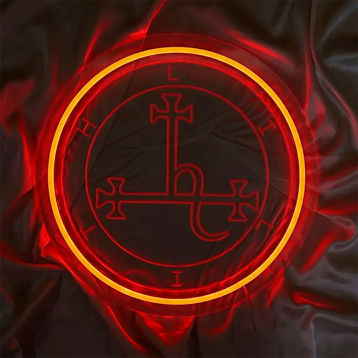 

Lilith's Sigil Neon Sign, Goddess Led Neon Light Sign, Witch Pagan Goddess Sign, Spiritual Room Wall Decor, Seal Sigil of Lilith
