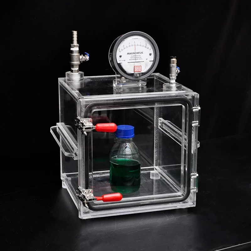 Laboratory Sample Transfer Box Inert G-as protection Box Experimental Rea-gents sealed Storage Box Small Size Easy to Carry