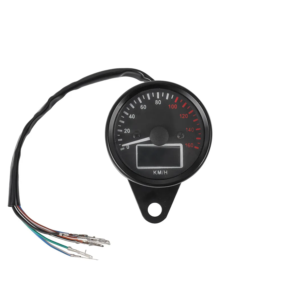 Motorcycle Retro Speedometer Odometer Dual Display Gauge For Jialing 70 Monkey Bike Customized Modification Parts