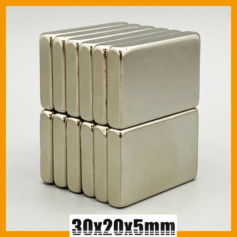 30x20x5 30x20x10mm 1/2/5/10/20pcs N35 Strong Block Square Magnet Neodymium Magnets Material 30*20*5 30*20*10mm Magnetic Imanes